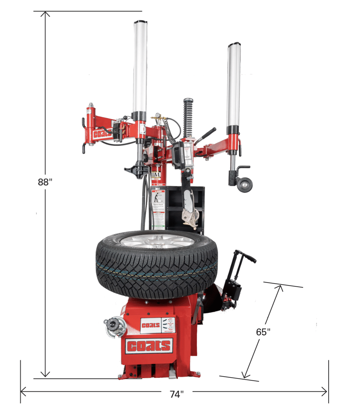 Coats MAXX 90C Rim Clamp Tire Changer - Electric or Air Motor