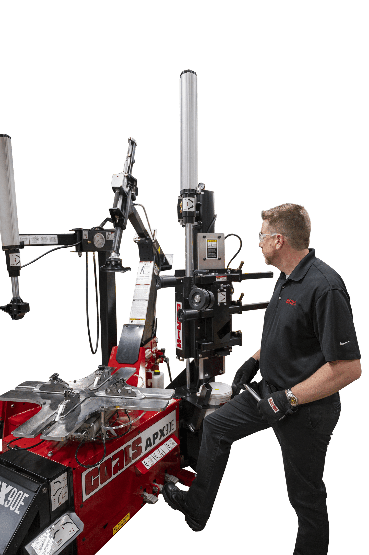 Coats APX90 Rim Clamp Tire Changer - Electric or Air Motor